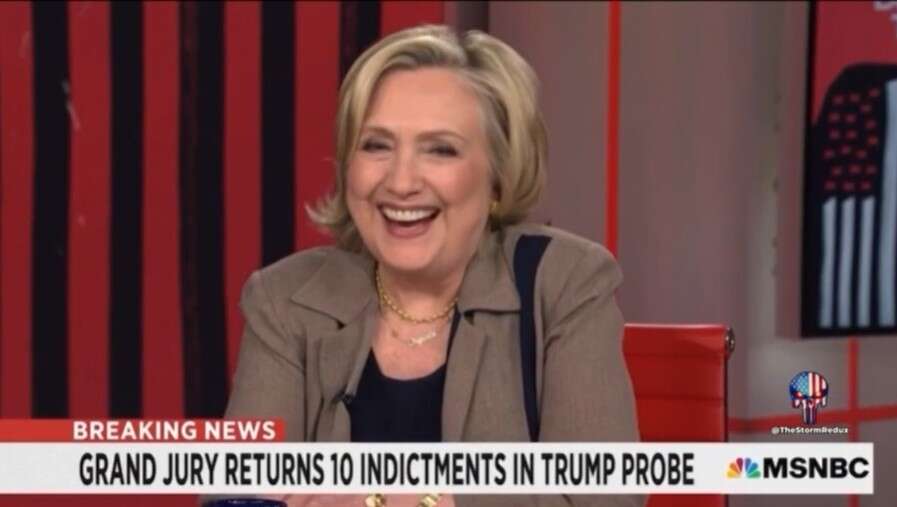 2016 Election Denier Hillary Clinton celebrates Trump Indictment on MSNBC. Didn't this conspiracy theorist say Russia stole the 2016 election