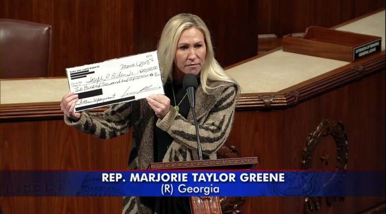 Marjorie Taylor Greene shows Evidence of Joe Biden Money Laundering on the House Floor. Seriously. How much more evidence do we need?