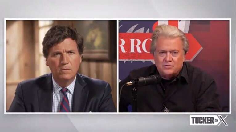 Tucker Carlson interviews Steve Bannon: Ep. 41 Dublin in Flames. Steve Bannon and Tucker discuss the chaos happening in Ireland.